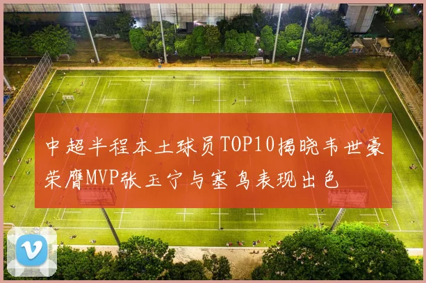 中超半程本土球员TOP10揭晓韦世豪荣膺MVP张玉宁与塞鸟表现出色